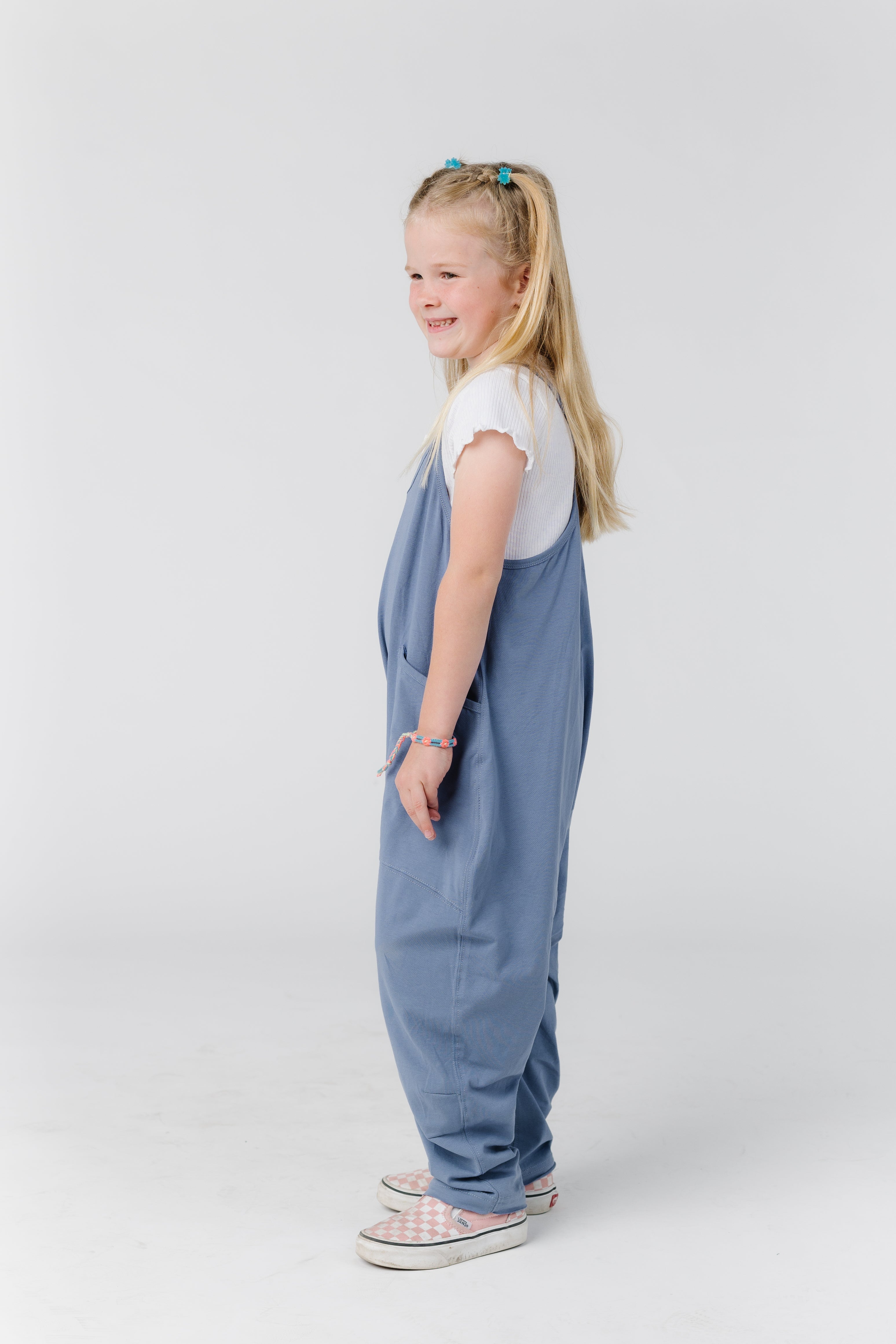 Buy Blue Cotton Jumpsuit for Girls for 9-10 Year Girls Online from Indian  Luxury Designers 2023